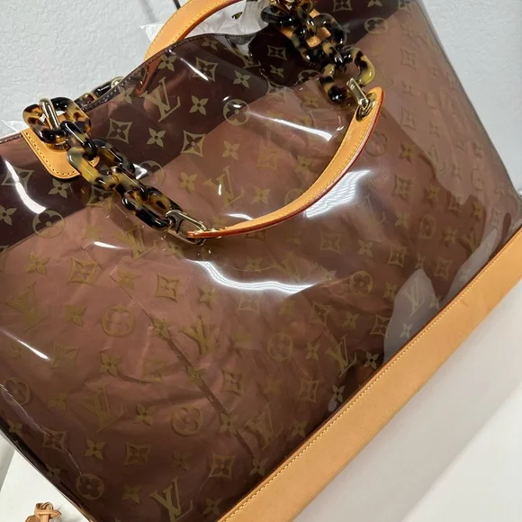 Louis Vuitton Cabas Ambre GM Brown Monogram Bag with Pouch - Picture 8 of 16